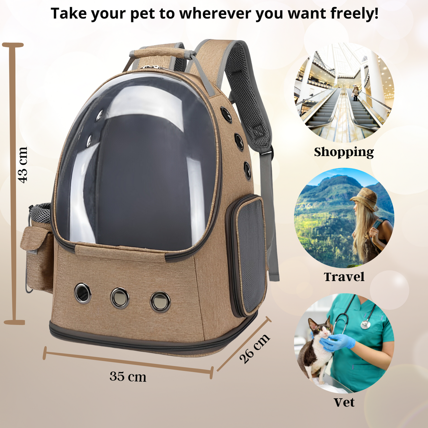 NebulaCat Traveler - Adventure Backpack for pets